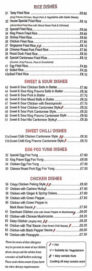 Tasty Cafe menu Tenby