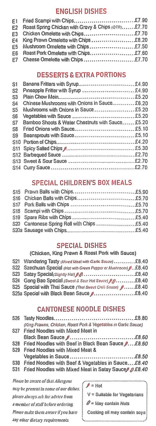 Tasty Cafe menu Tenby